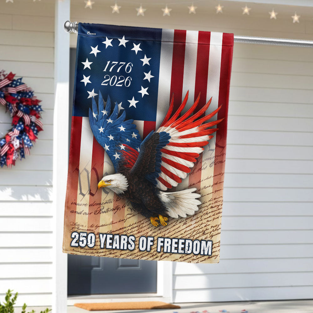 250 Years of Freedom We The People Flag, 1776 2026 Patriotic Decor