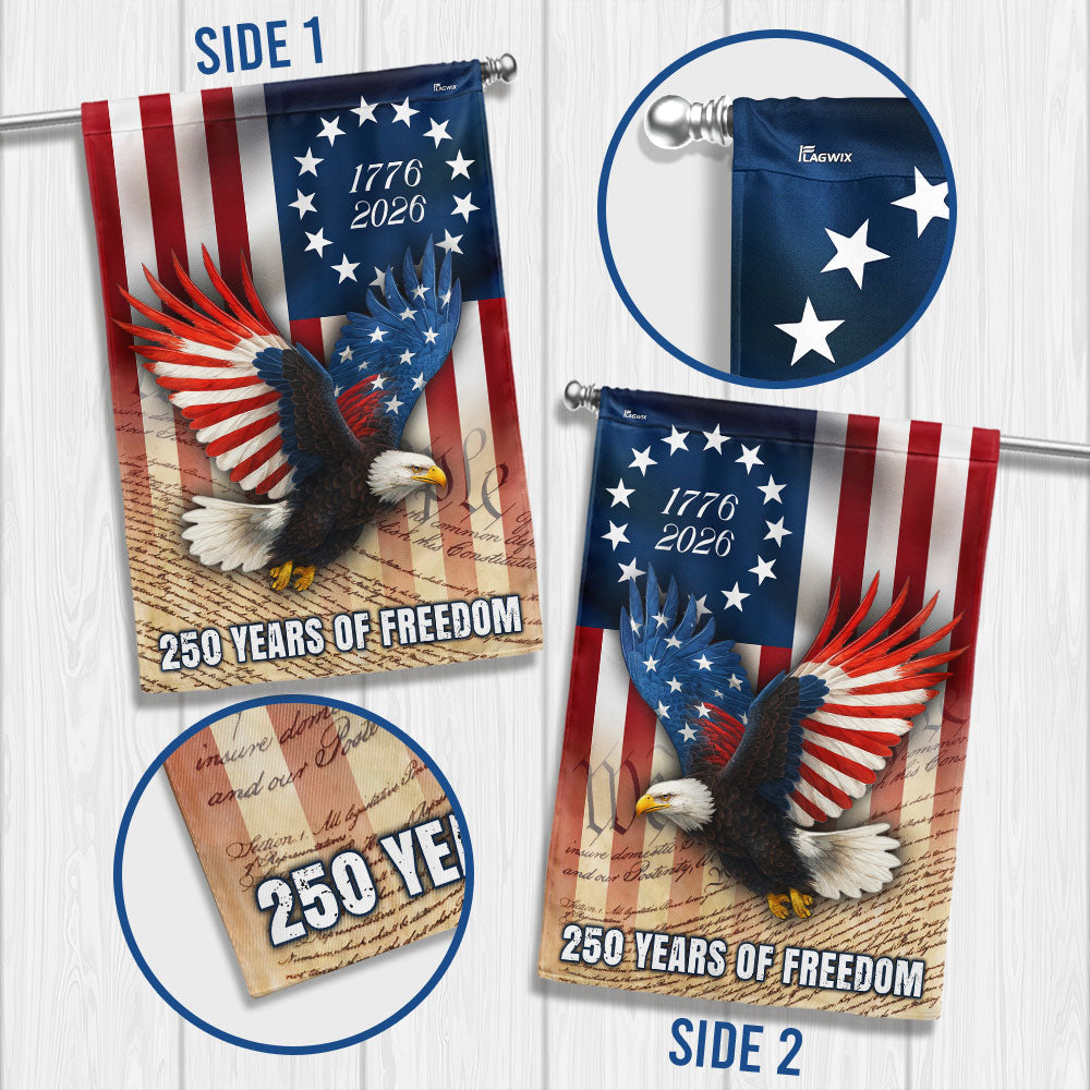 250 Years of Freedom We The People Flag, 1776 2026 Patriotic Decor