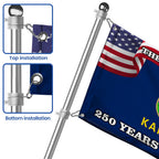 Kansas State Flag, 250 Years of Liberty The Sunflower State Grommet Flag