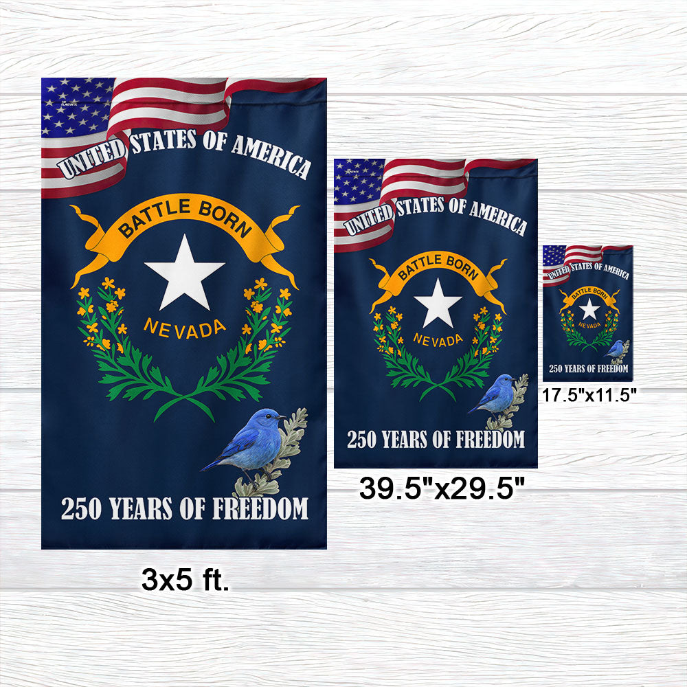 Nevada State Flag, 250 Years of Freedom Nevada State Decoration