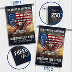 Veterans Day Flag, 250 Years of Sacrifice United States Map Flag