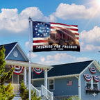 Trucker American Flag, 1776 2026 Trucking for Freedom Grommet Flag