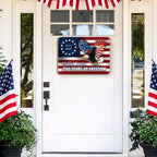 250 Years of Freedom Hanging Sign, Patriotic Eagle Hanging Wooden Sign