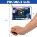 Nevada State Flag, 250 Years of Freedom Nevada State Handheld Flag