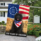 Black Goldendoodle Flag, 250 Years of Freedom American Flag