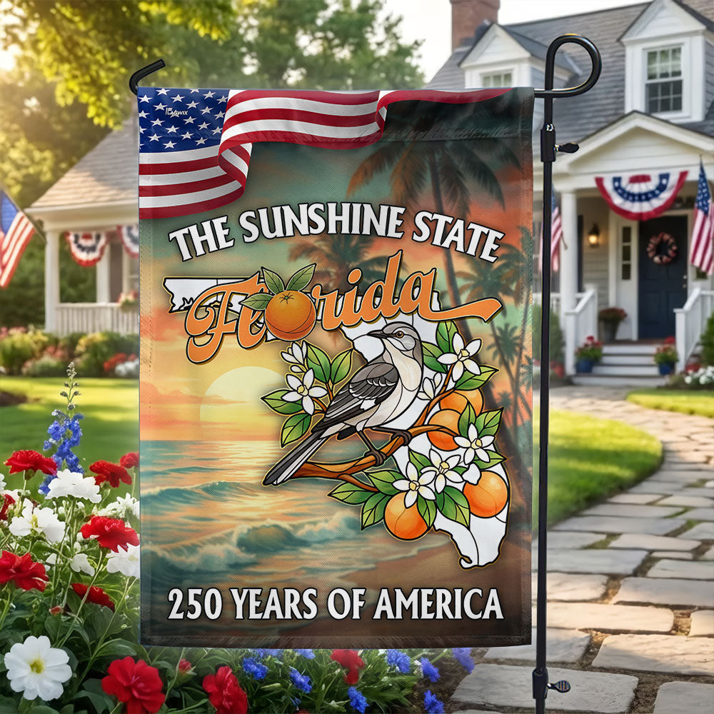 Florida Flag, 250 Years of America The Sunshine State US Flag
