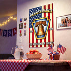 250th Anniversary Canvas Wall Art, Keystone of Liberty Patriotic Decor