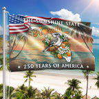 250 Years of America Flag, The Sunshine State Florida Grommet Flag