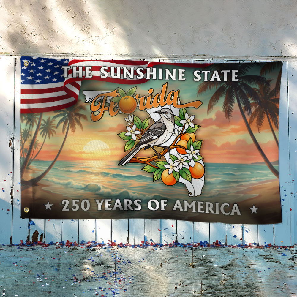 250 Years of America Flag, The Sunshine State Florida Grommet Flag