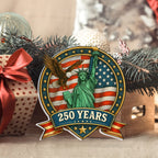 250 Years Ornament | Patriotic Liberty with Eagle Independence Day Decor