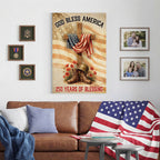 250 Years of Blessing Canvas Wall Art, God Bless America Christian Decor