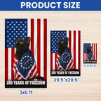250 Years of Freedom Flag, 1776 2026 Black Cat Wrapped in Glory US Flag