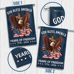 250 Years of Freedom Flag, 1776 2026 God Bless America Cross US Flag