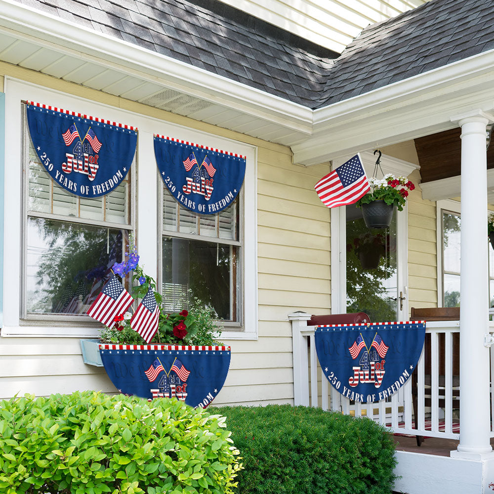 250 Years of Freedom Flag, 1776 2026 Betsy Ross 4th of July Fan Flag