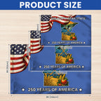 250 Years of America Flag, The North Star State Minnesota Grommet Flag