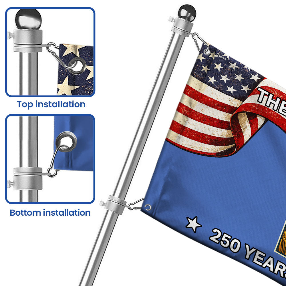 250 Years of America Flag, The North Star State Minnesota Grommet Flag