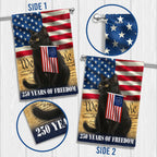 Patriotic Cat Flag, 250 Years of Freedom We The People US Flag