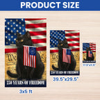 Patriotic Cat Flag, 250 Years of Freedom We The People US Flag