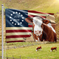 Hertford Cow American Flag, 1776 2026 Proud Cow Farmer Grommet Flag
