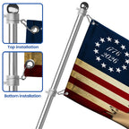 Hertford Cow American Flag, 1776 2026 Proud Cow Farmer Grommet Flag