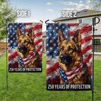 Dog American Flag, 250th Anniversary German Shepherd Patriot US Flag