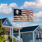 Christian Cross US Flag, 250 Years of Blessing We The People Grommet Flag