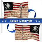 Christian Cross US Flag, 250 Years of Blessing We The People Grommet Flag