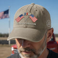 Betsy Ross 250 Years of Freedom Washed Cap with Embroidered American Flag