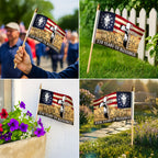 One Nation Under God Flag, 250 Years of Blessings Cross Handheld Flag