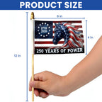Horse Flag, 250 Years of Power Horse Handheld American Flag