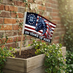 Horse Flag, 250 Years of Power Horse Handheld American Flag