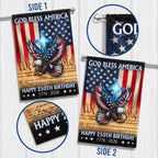 Christian Eagle Cross American Flag, 1776 2026 God Bless America US Flag