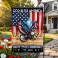 Christian Eagle Cross American Flag, 1776 2026 God Bless America US Flag