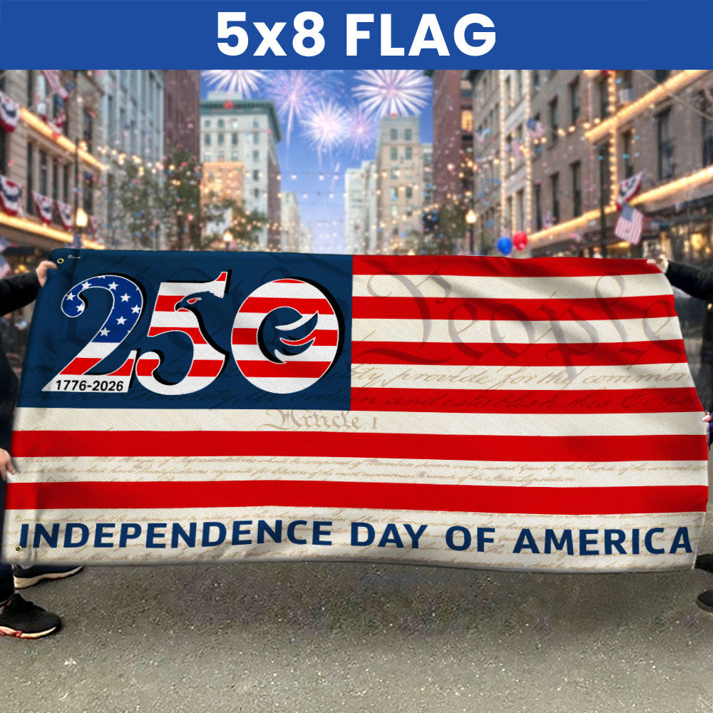250th Anniversary Flag, 1776 2026 Independence Day of America Grommet Flag