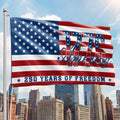 Patriotic American Flag, 1776 America 250 Years of Freedom Grommet Flag