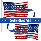 Patriotic American Flag, 1776 America 250 Years of Freedom Grommet Flag