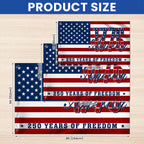 Patriotic American Flag, 1776 America 250 Years of Freedom Grommet Flag