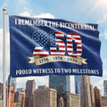 250th Anniversary US Flag, Proud Witness To Two Milestones Grommet Flag