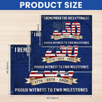 250th Anniversary US Flag, Proud Witness To Two Milestones Grommet Flag
