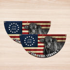Black Angus Cattle American Flag, 250 Years Strong Cow Farmer Fan Flag