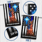 German Shepherd Dog Flag, 250 Years of Freedom Christian Thin Blue Line US Flag