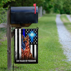German Shepherd Dog Flag, 250 Years of Freedom Christian Thin Blue Line US Flag