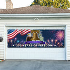 250 Years of Freedom Fence Banner, 4th of July Patriotic Decoration