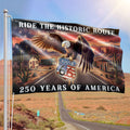 Route 66 Flag, 250 Years of America Ride the Historic Route Grommet Flag