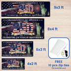 250th Anniversary Flag, 1776 2026 United States of America Fence Banner