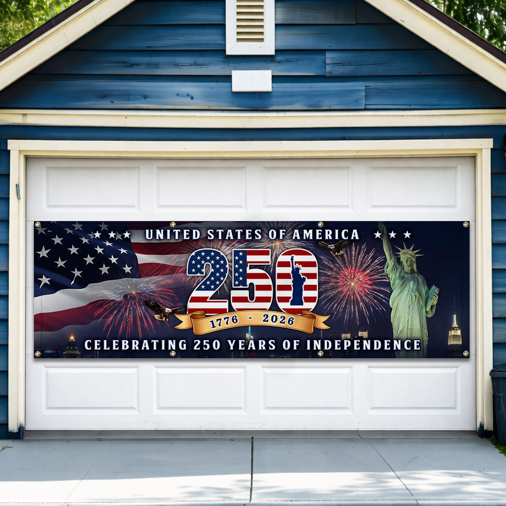 250th Anniversary Flag, 1776 2026 United States of America Fence Banner