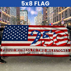 250th Anniversary American Flag, Proud Witness To Two Milestones Decor