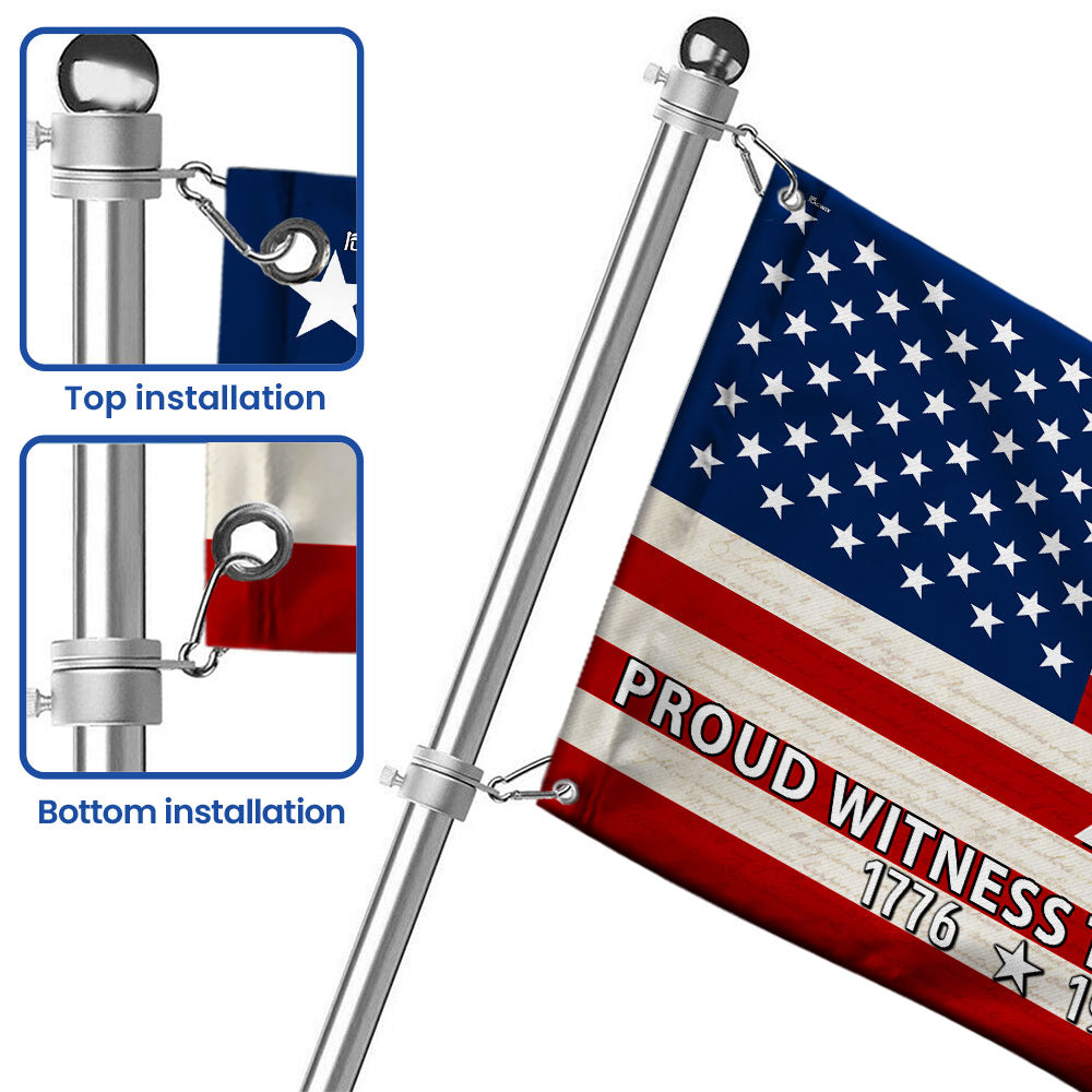 250th Anniversary American Flag, Proud Witness To Two Milestones Decor
