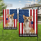 Dog American Flag, 250 Years of Freedom Corgi Dog US Flag