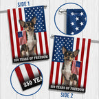 Dog American Flag, 250 Years of Freedom Chihuahua US Flag